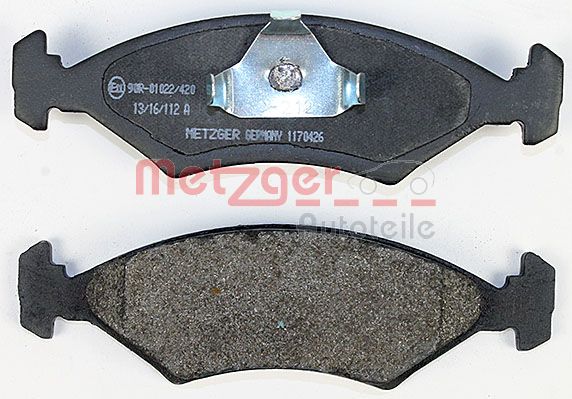 METZGER 1170426 Bremsbelagsatz, Scheibenbremse
